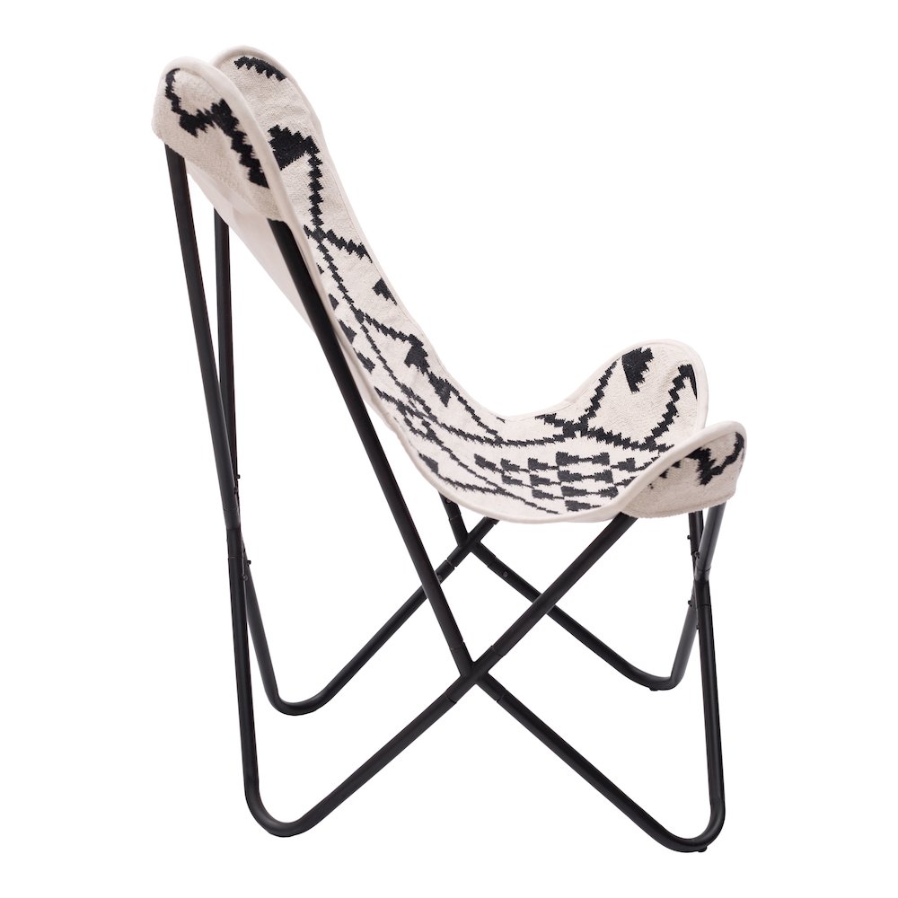 Rabat Accent Chair Beige & Black