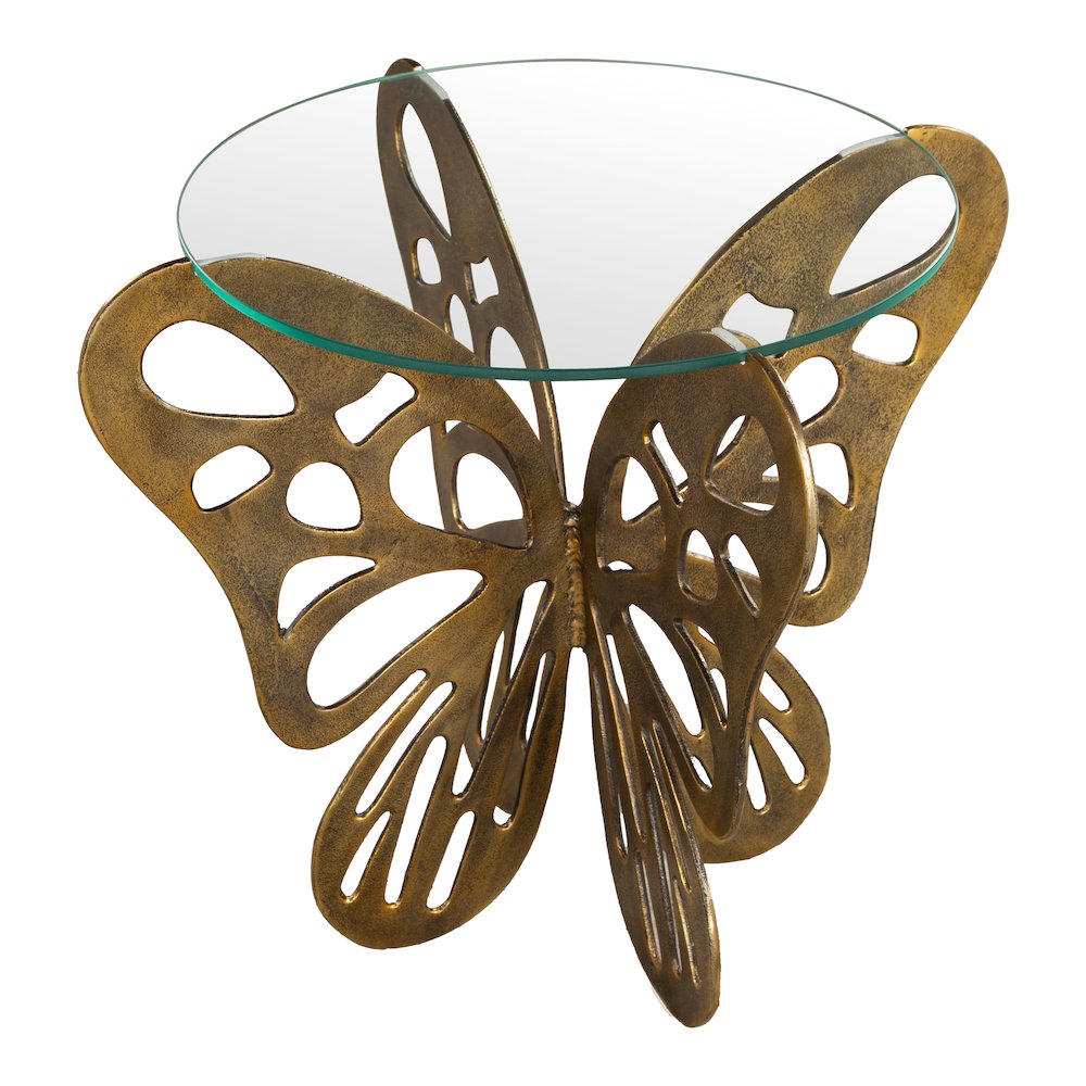 Motyl Accent Table Gold
