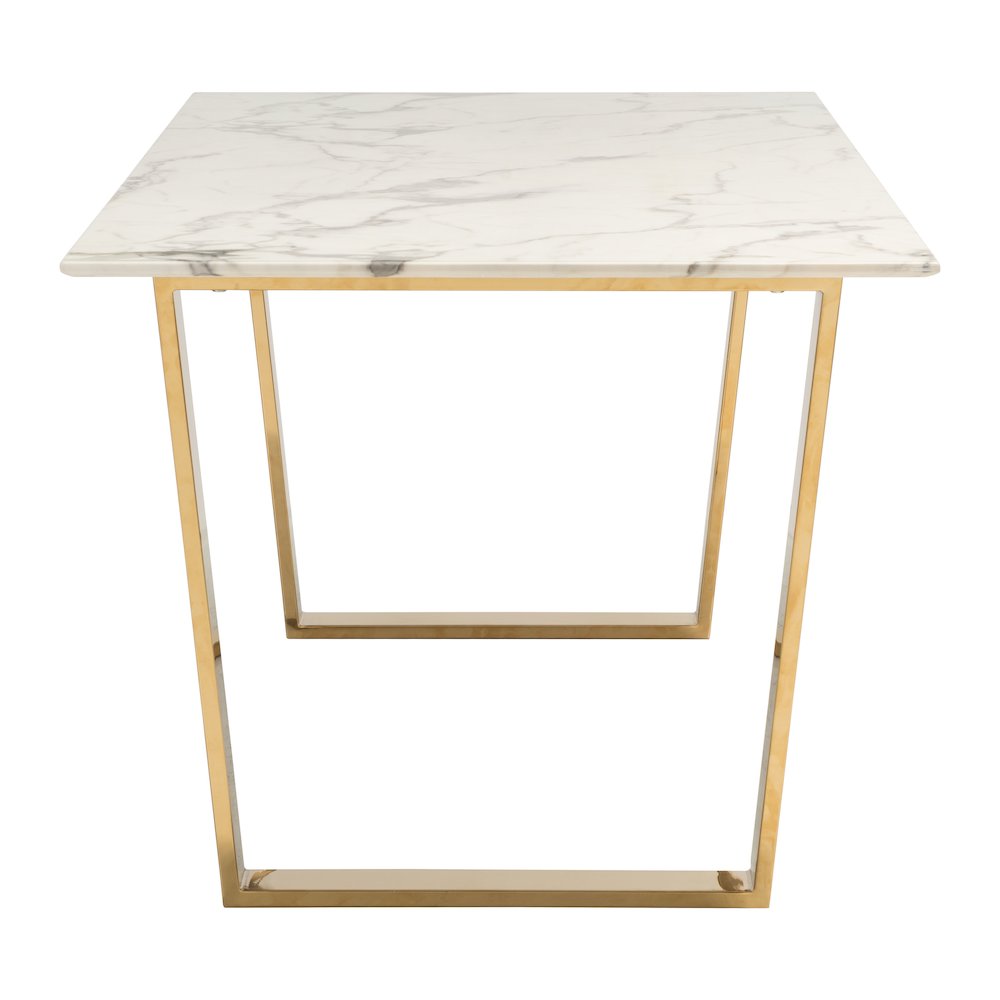 Atlas Dining Table White & Gold