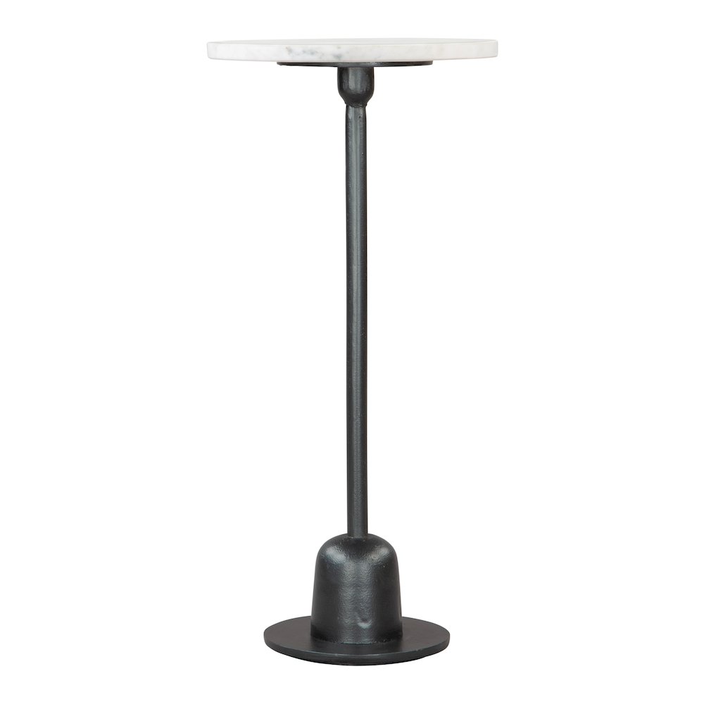 Woozy Side Table White & Black