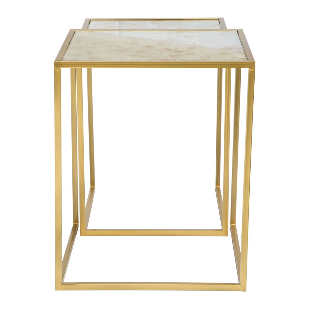 Calais Nesting Tables (2-Piece) Gold