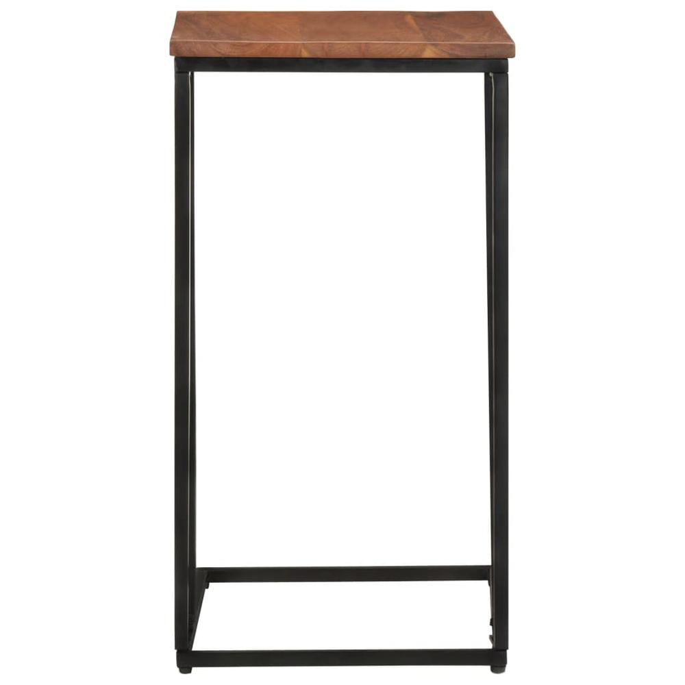 vidaXL Side Table 13.8"x17.7"x25.6" Solid Acacia Wood