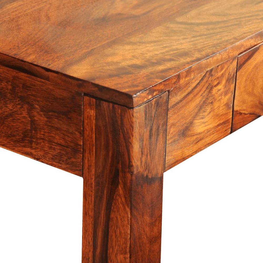 vidaXL Console Table with 3 Drawers 31.5" Solid Sheesham Wood