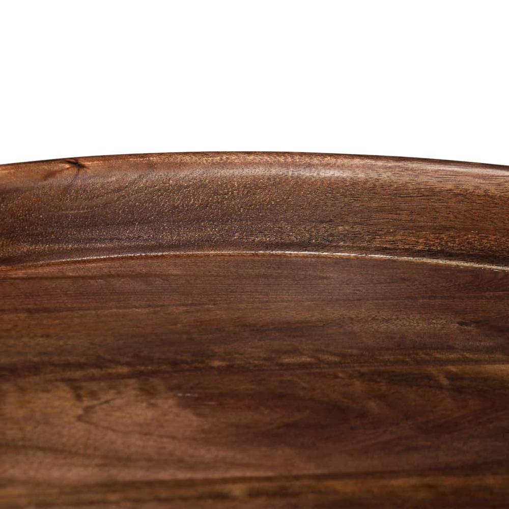 vidaXL Table Set 3 Pieces Solid Mango Wood and Steel, 246284