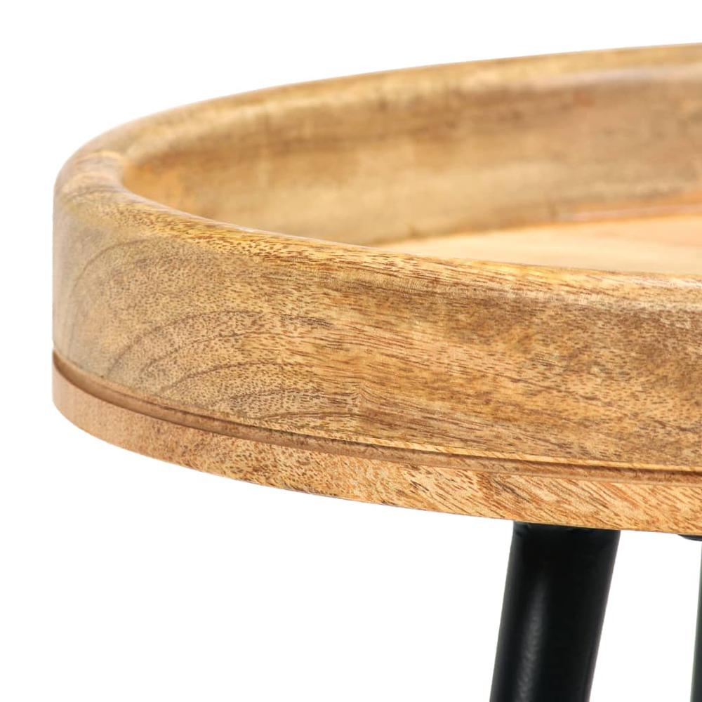 vidaXL Table Set 3 Pieces Solid Mango Wood and Steel, 246284