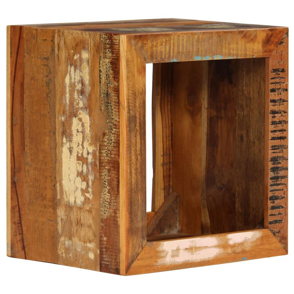 vidaXL Stool 15.7"x11.8"x15.7" Solid Reclaimed Wood, 246270