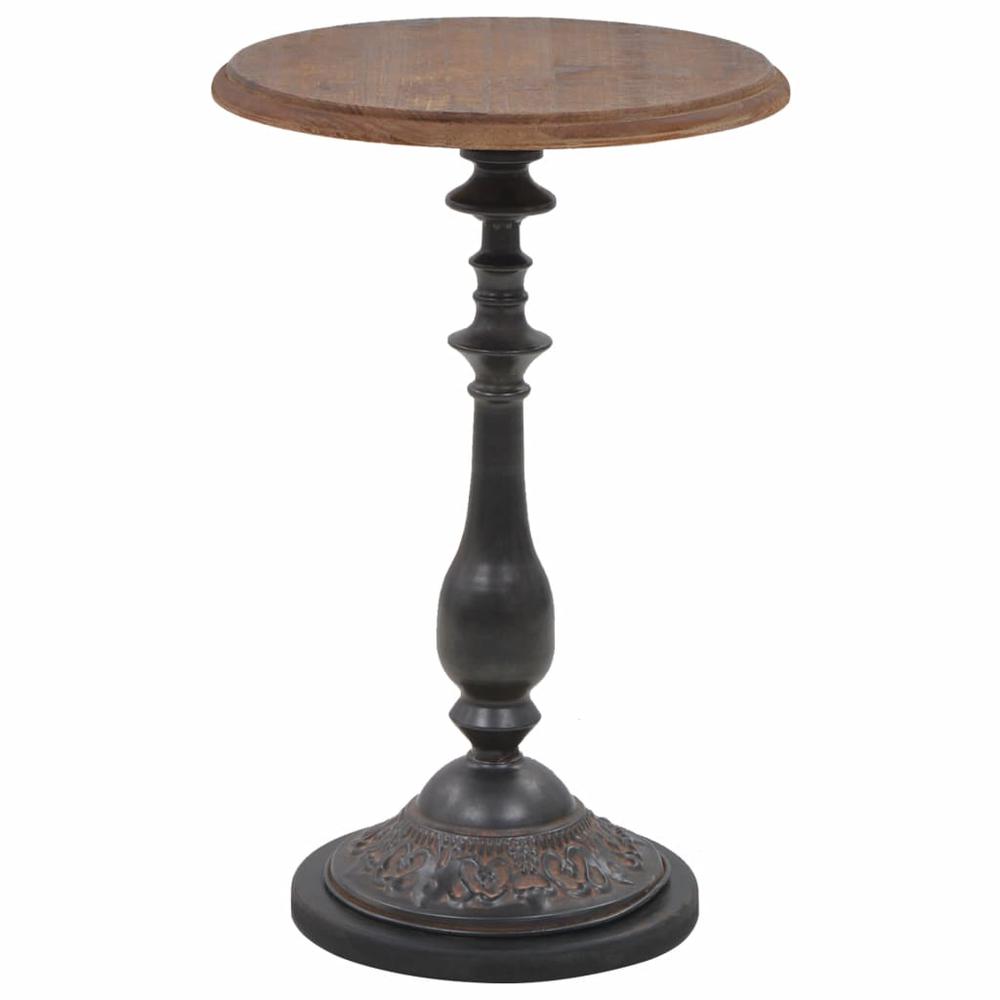 vidaXL End Table Solid Fir Wood 15.7" x25.2" Brown, 246125