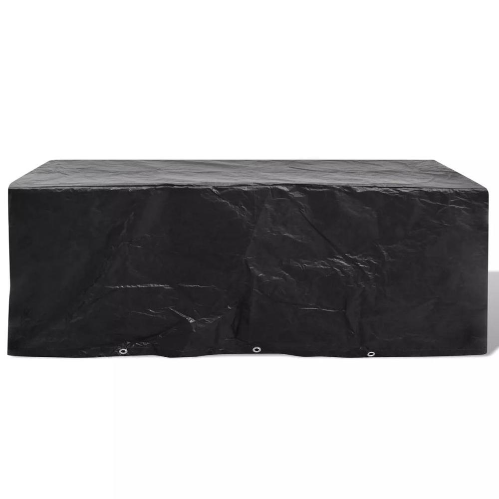 Garden Furniture Cover 8 Person Poly Rattan Set 90" x 45", 41639
