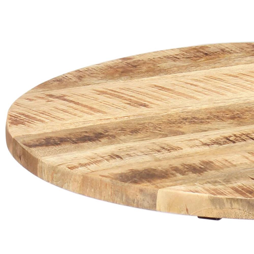 vidaXL Side Table 23.6"x(18.1"-24.8") Solid Mango Wood and Cast Iron, 247915