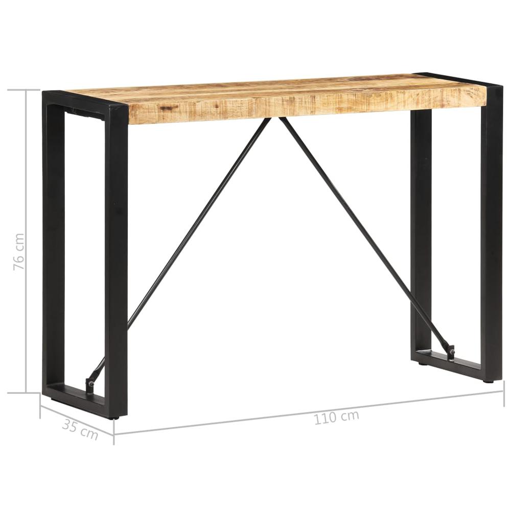 vidaXL Console Table 43.3"x13.8"x29.9" Solid Mango Wood