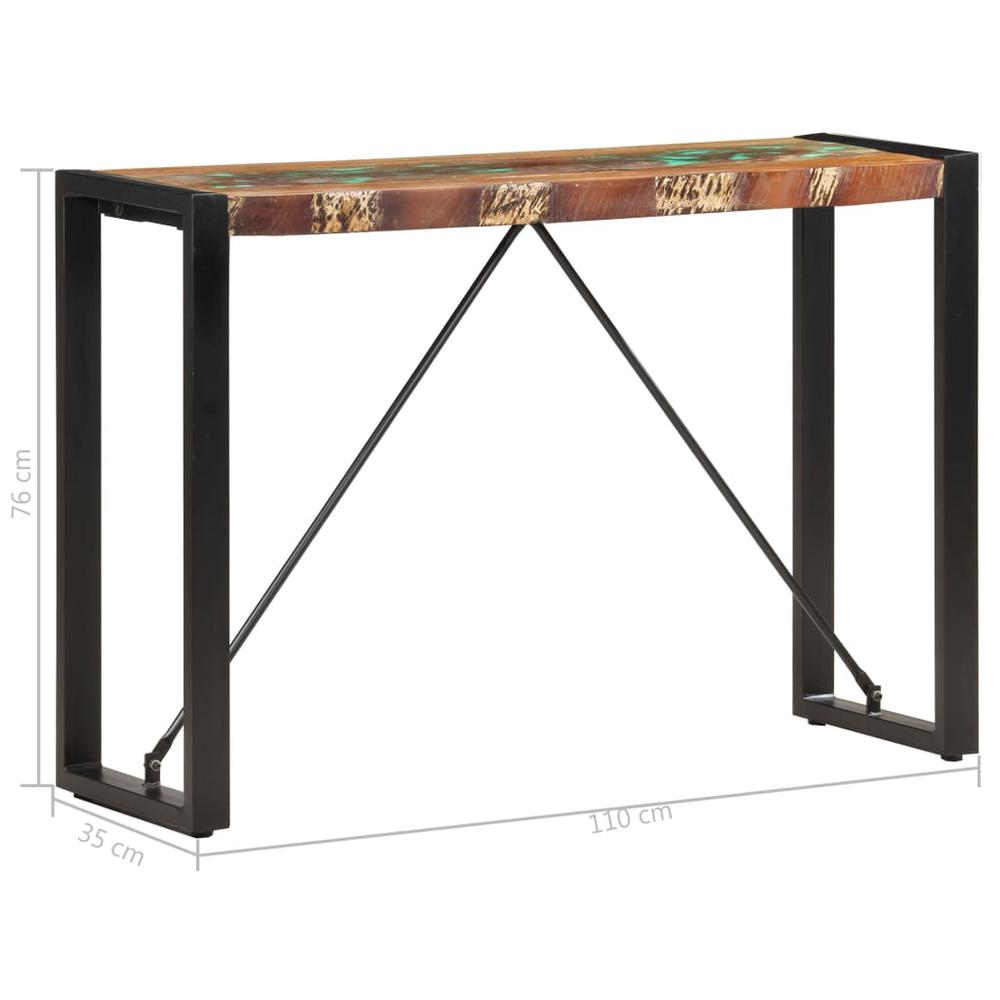 vidaXL Console Table 43.3"x13.8"x29.9" Solid Reclaimed Wood
