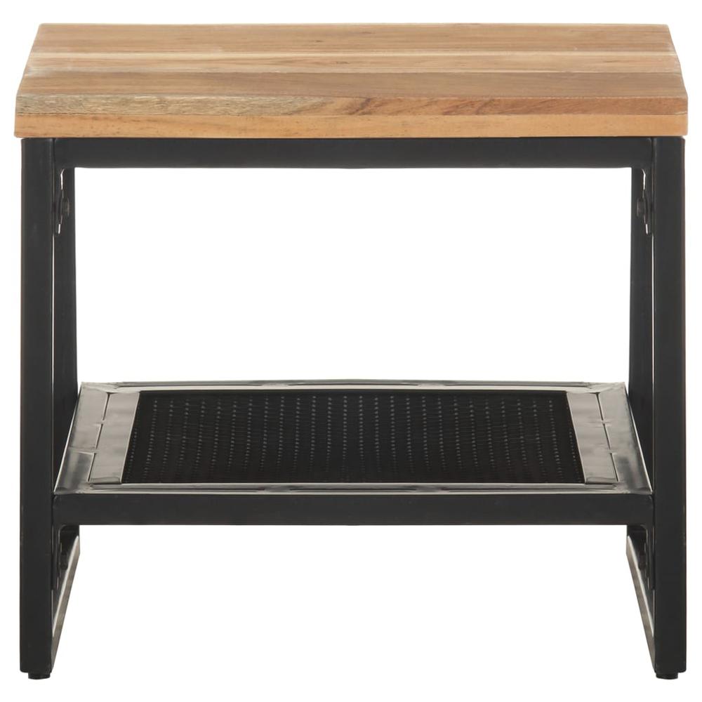 vidaXL Side Table 15.7"x15.7"x13.8" Solid Acacia Wood 0243