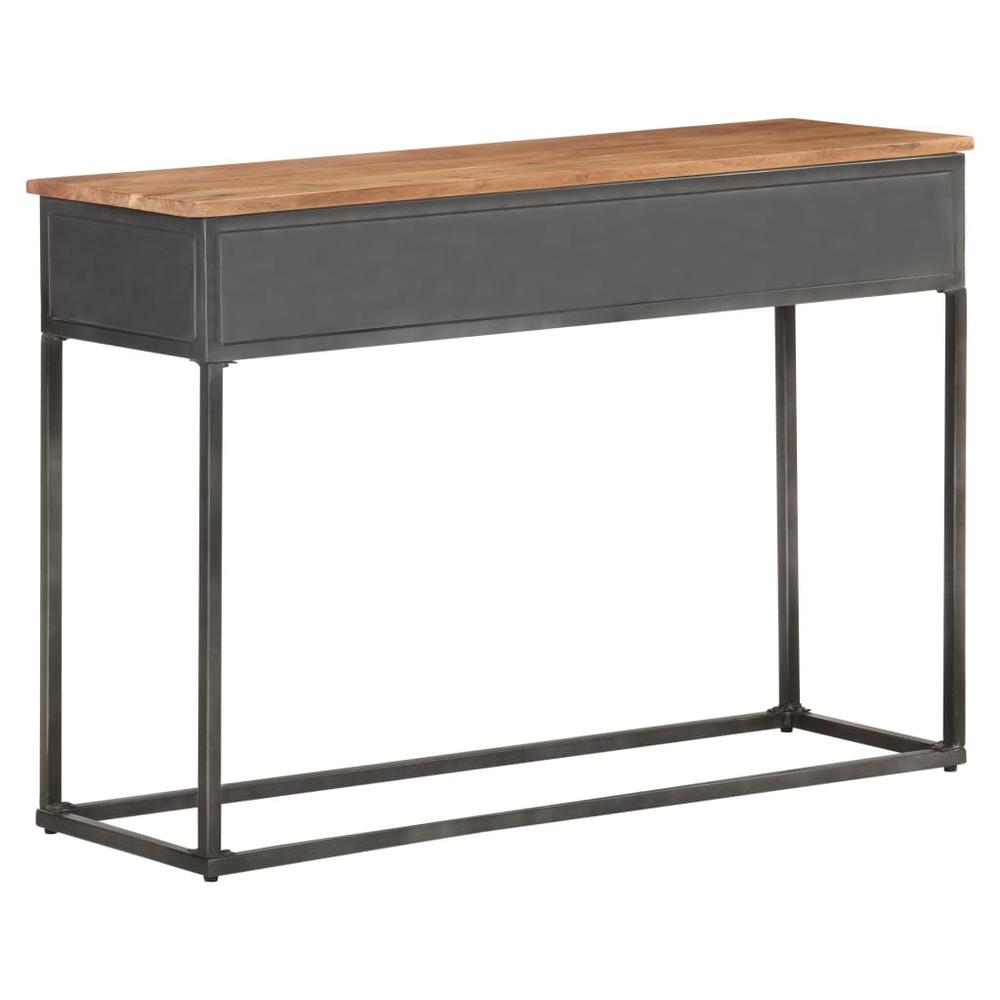 vidaXL Console Table 43.3"x13.8"x29.5" Solid Acacia Wood 3527