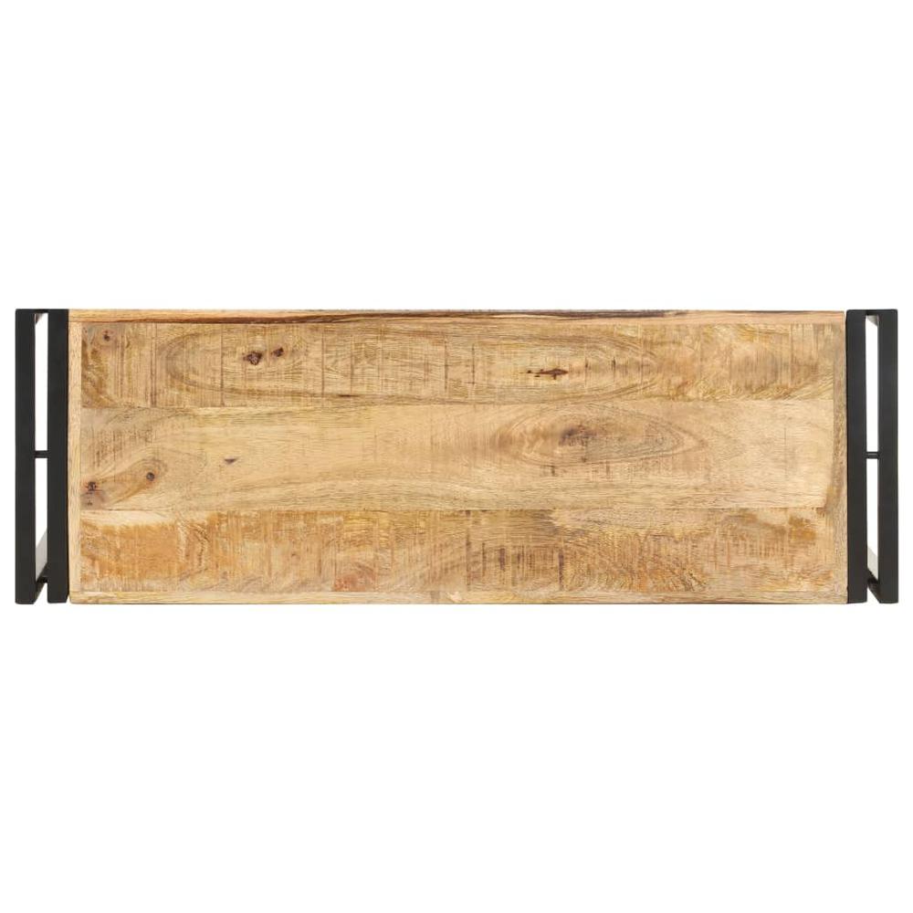 vidaXL Console Table 35.4"x11.8"x29.5" Rough Mango Wood 1096