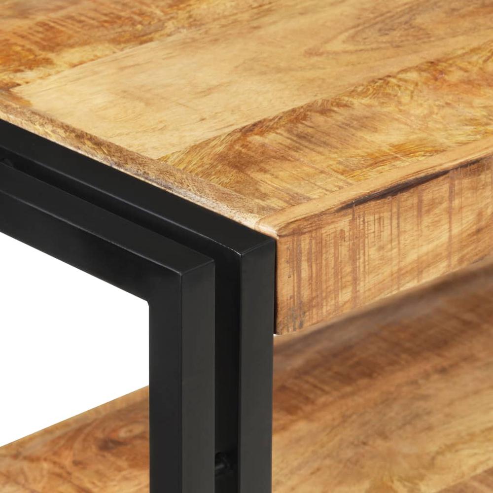 vidaXL Console Table 35.4"x11.8"x29.5" Rough Mango Wood 1096