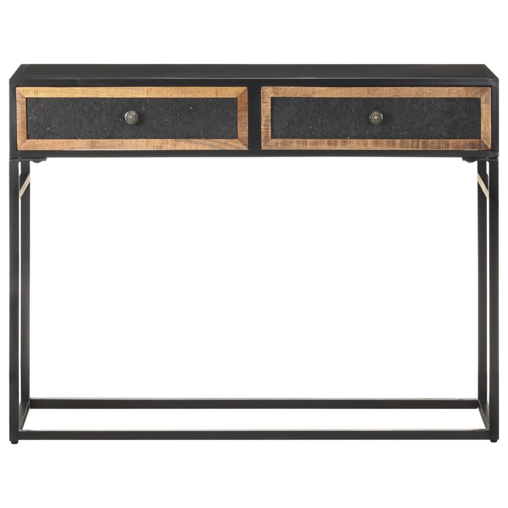 vidaXL Console Table 39.4"x13.8"x29.5" Solid Mango Wood 3151