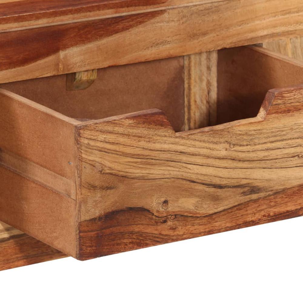 vidaXL Console Table 43.3"x13.8"x29.5" Solid Wood Acacia