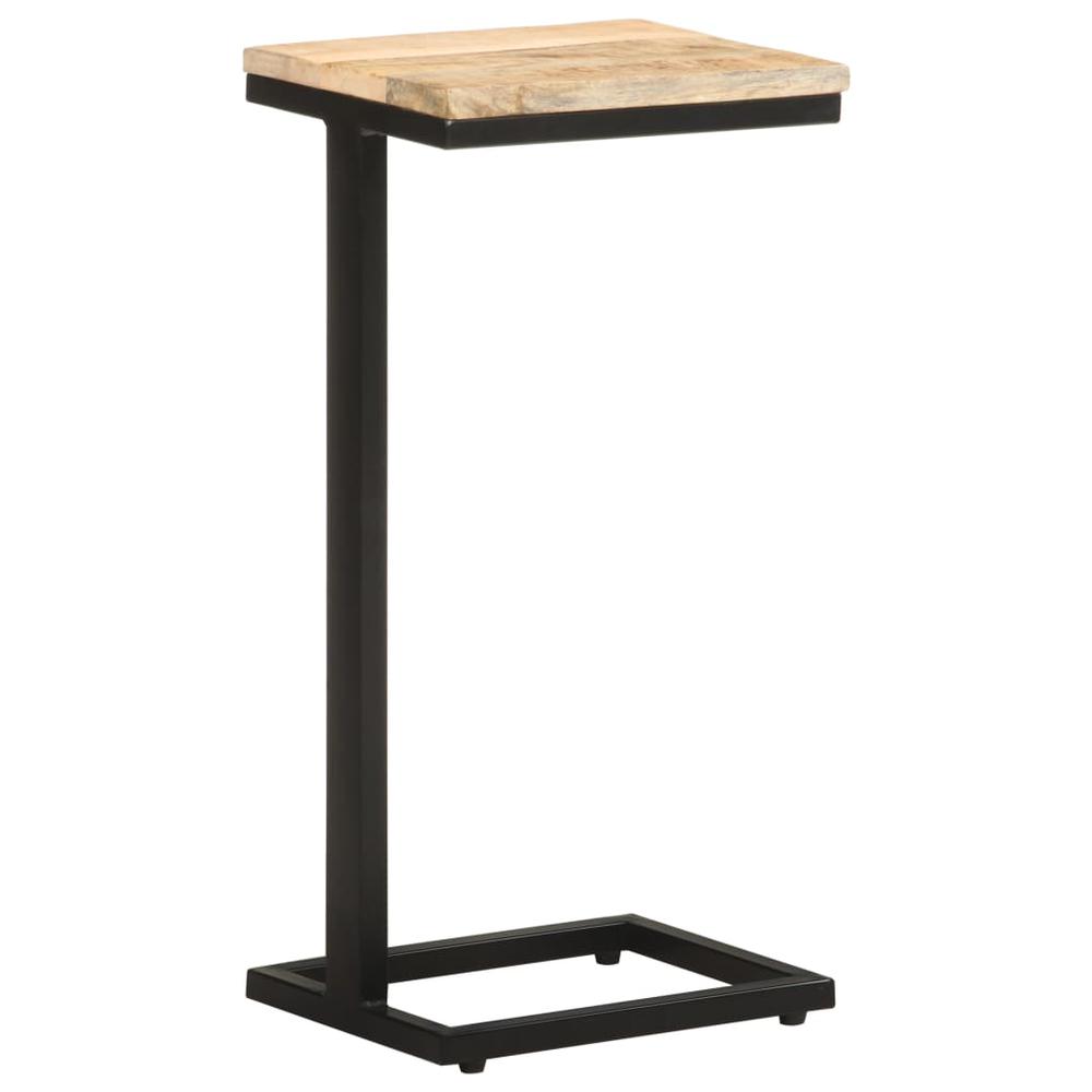vidaXL Side Tables 2 pcs 12.4"x9.6"x25.4" Rough Mango Wood