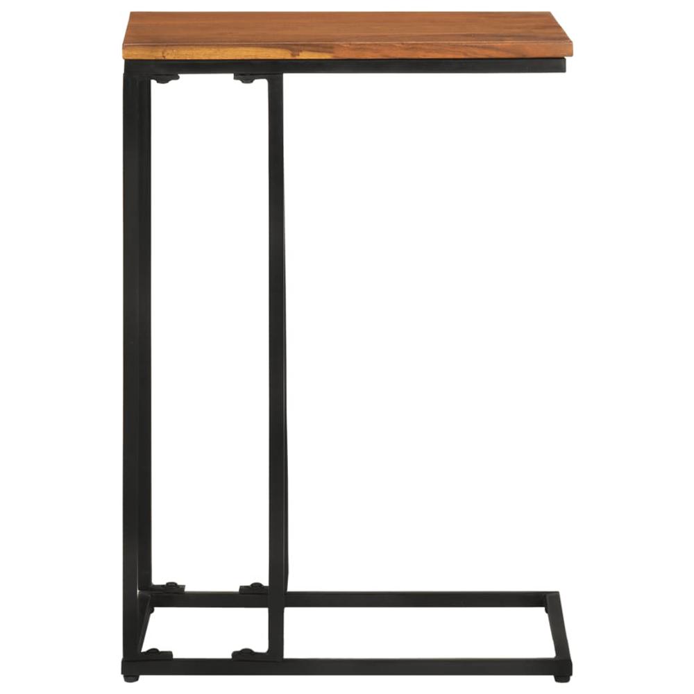 vidaXL Side Table 13.8"x17.7"x25.6" Solid Acacia Wood