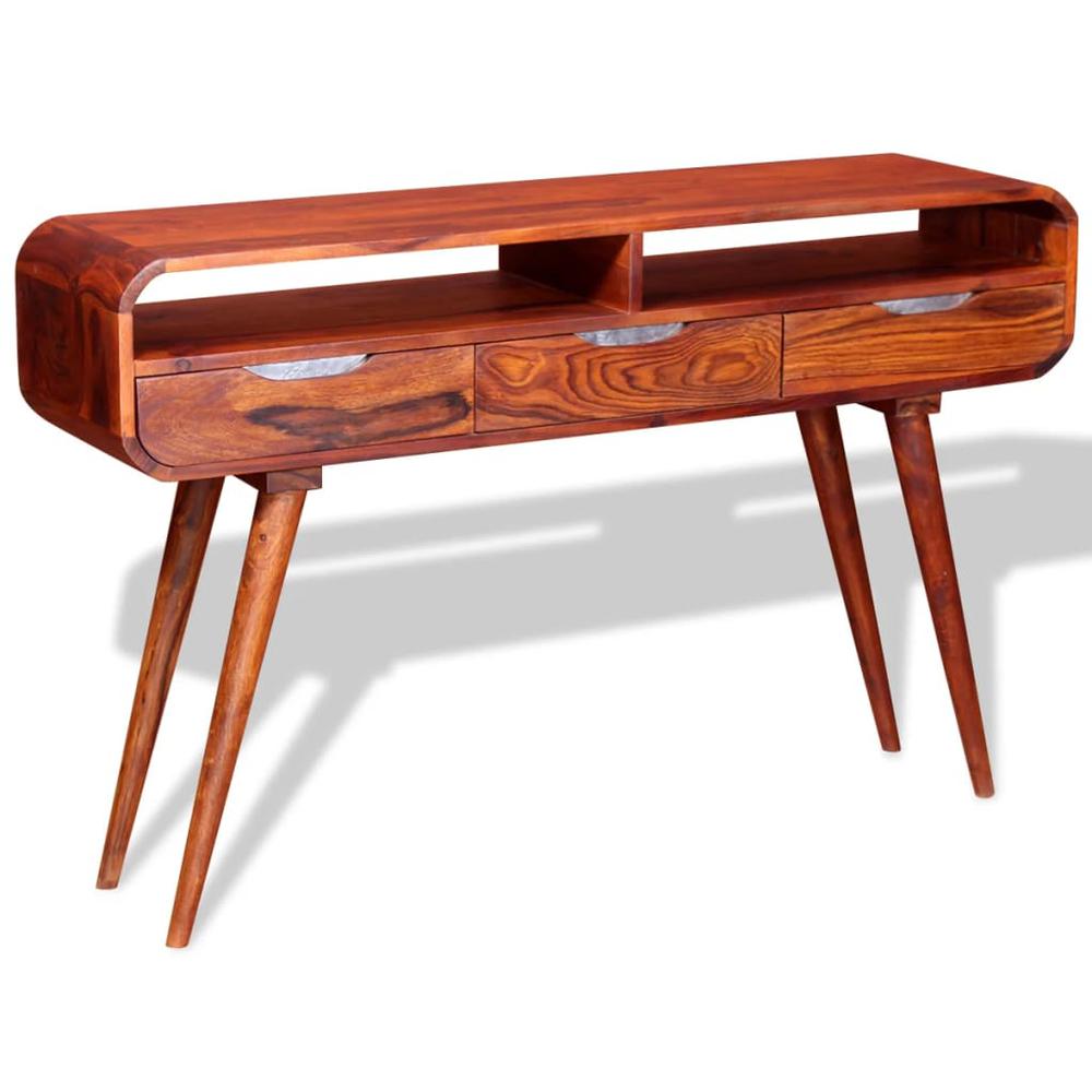 vidaXL Console Table Solid Sheesham Wood 47.2"x11.8"x29.5"