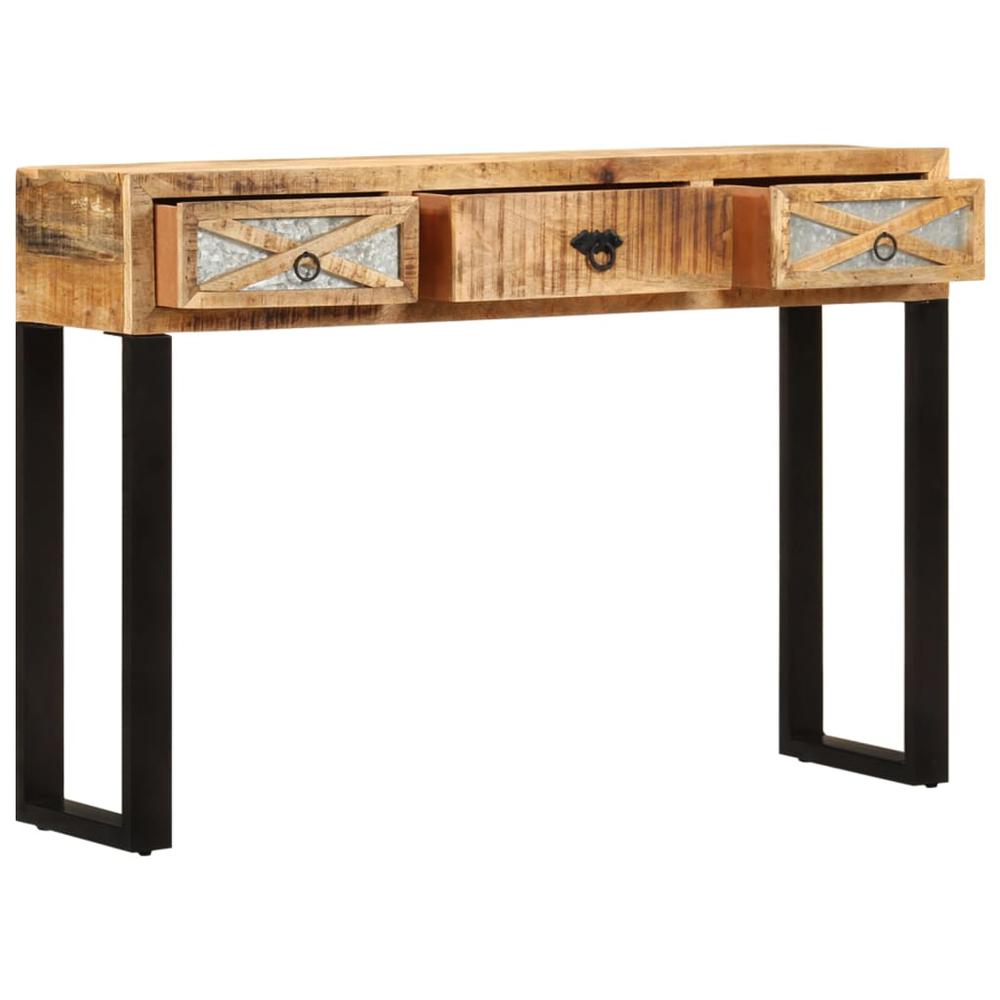 vidaXL Console Table 43.3"x11.8"x29.9" Solid Mango Wood