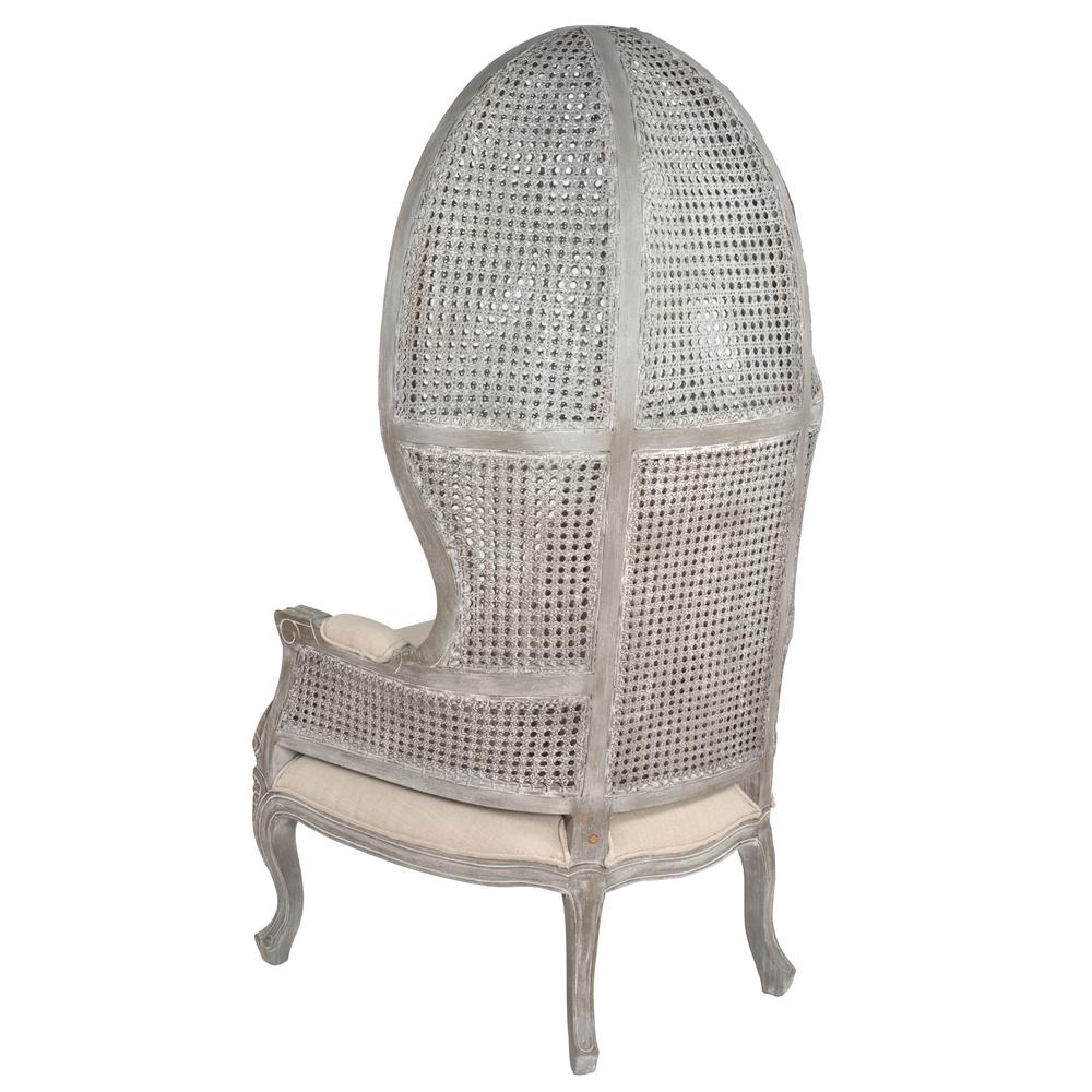 Mystique Gray Mahogany Balloon Chair
