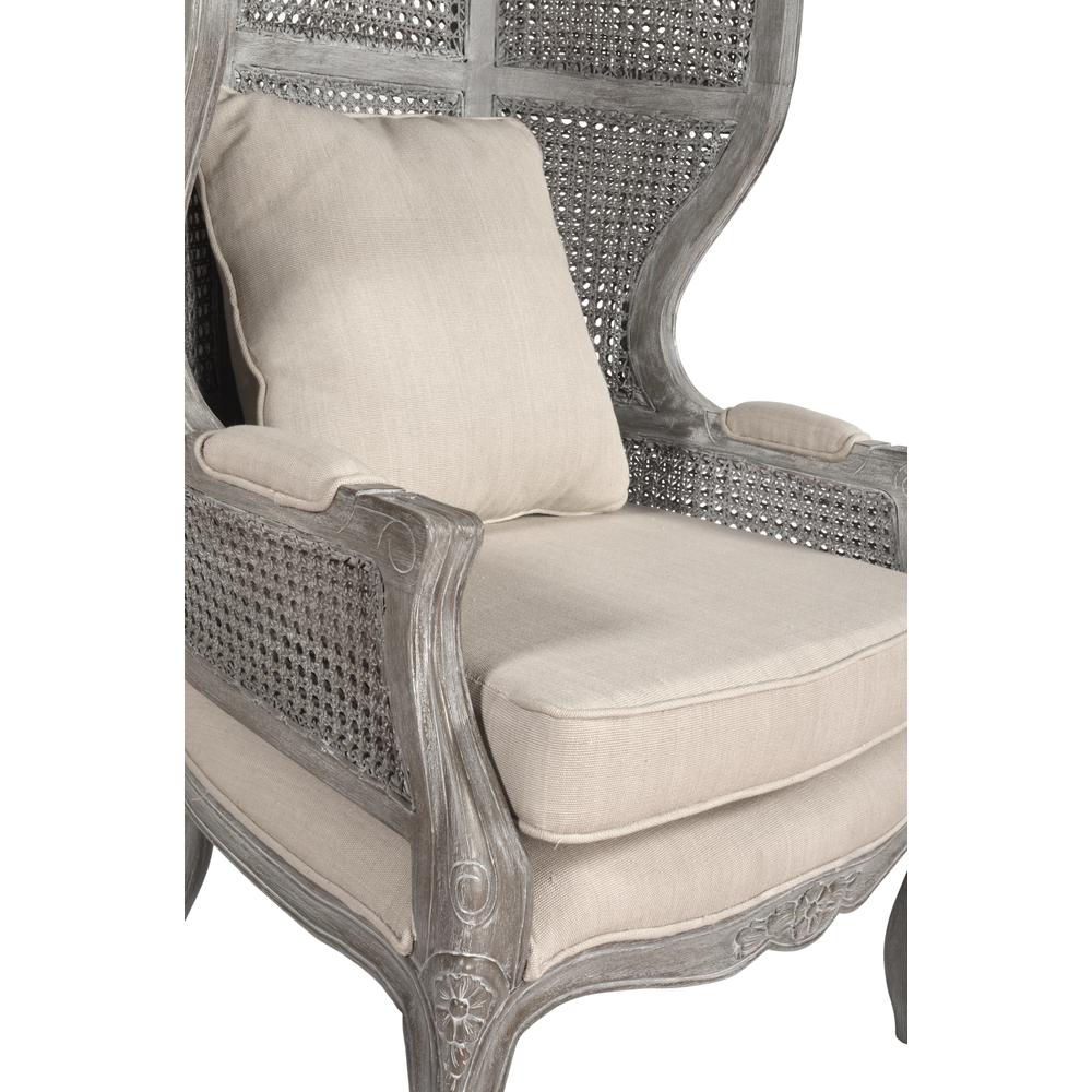 Mystique Gray Mahogany Balloon Chair