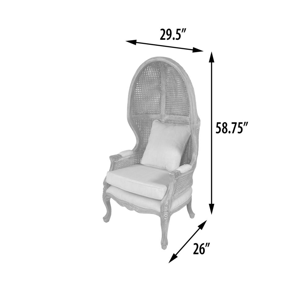 Mystique Gray Mahogany Balloon Chair
