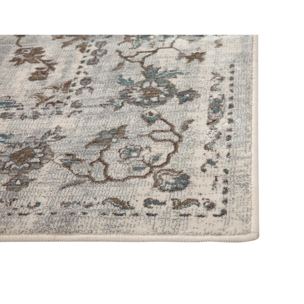 Sonoma Clayton Grey, Ivory, Brown, and Blue Area Rug, 7'10" x 10'1"