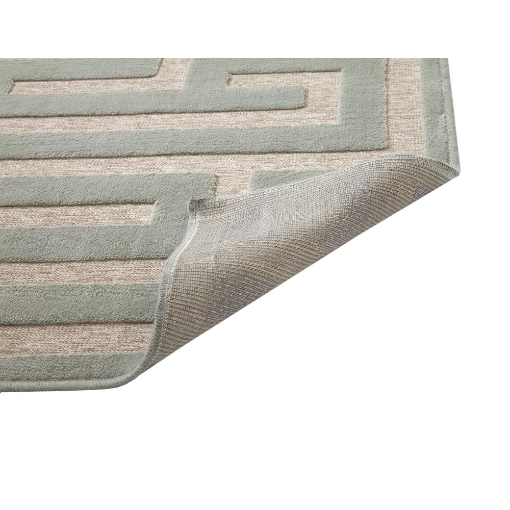 Napa Maze Lt. Blue/Grey Area Rug, 7'10" x 10'10"