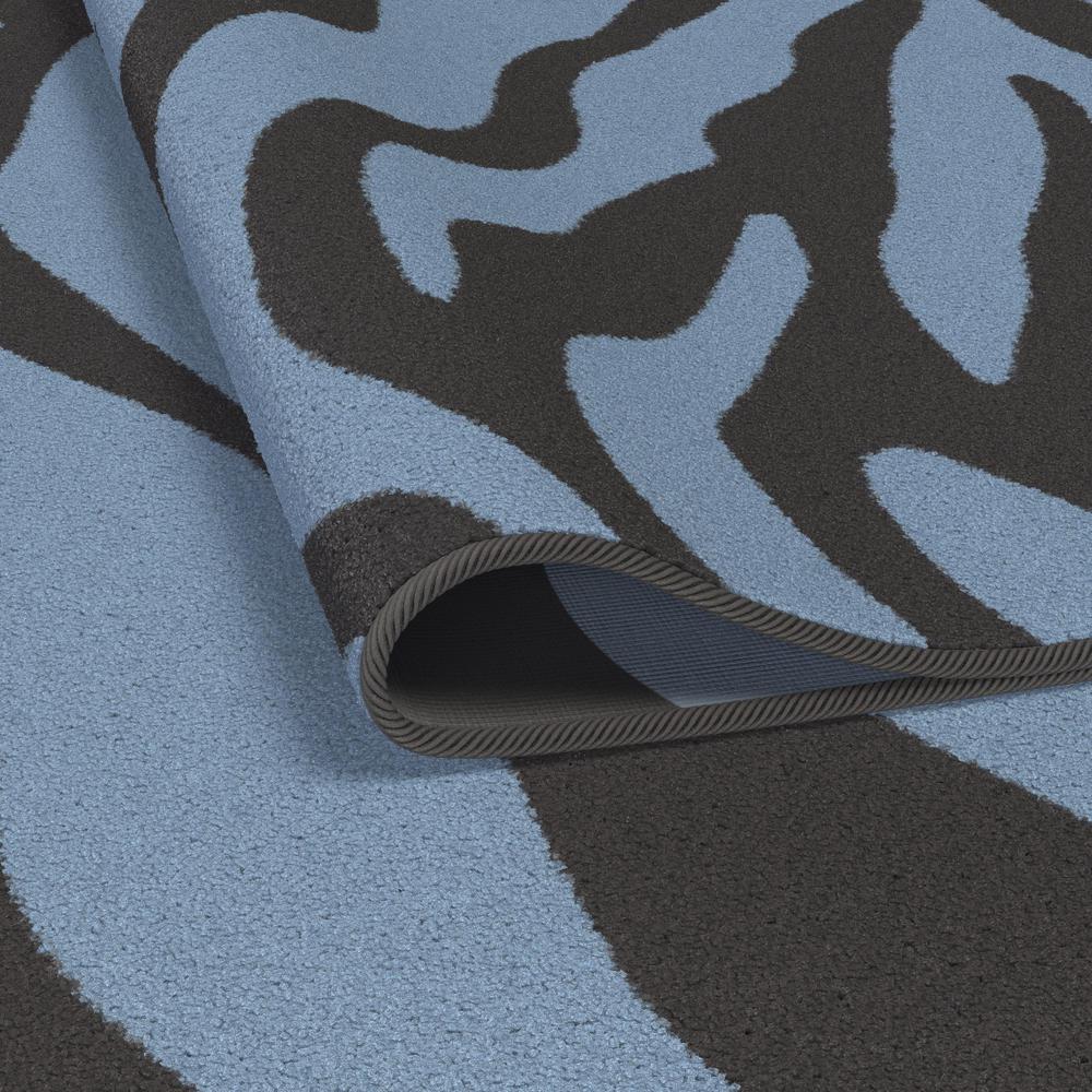 Sonoma Tabora Blue and Black Viscose Area Rug, 7'10" x 10'9"