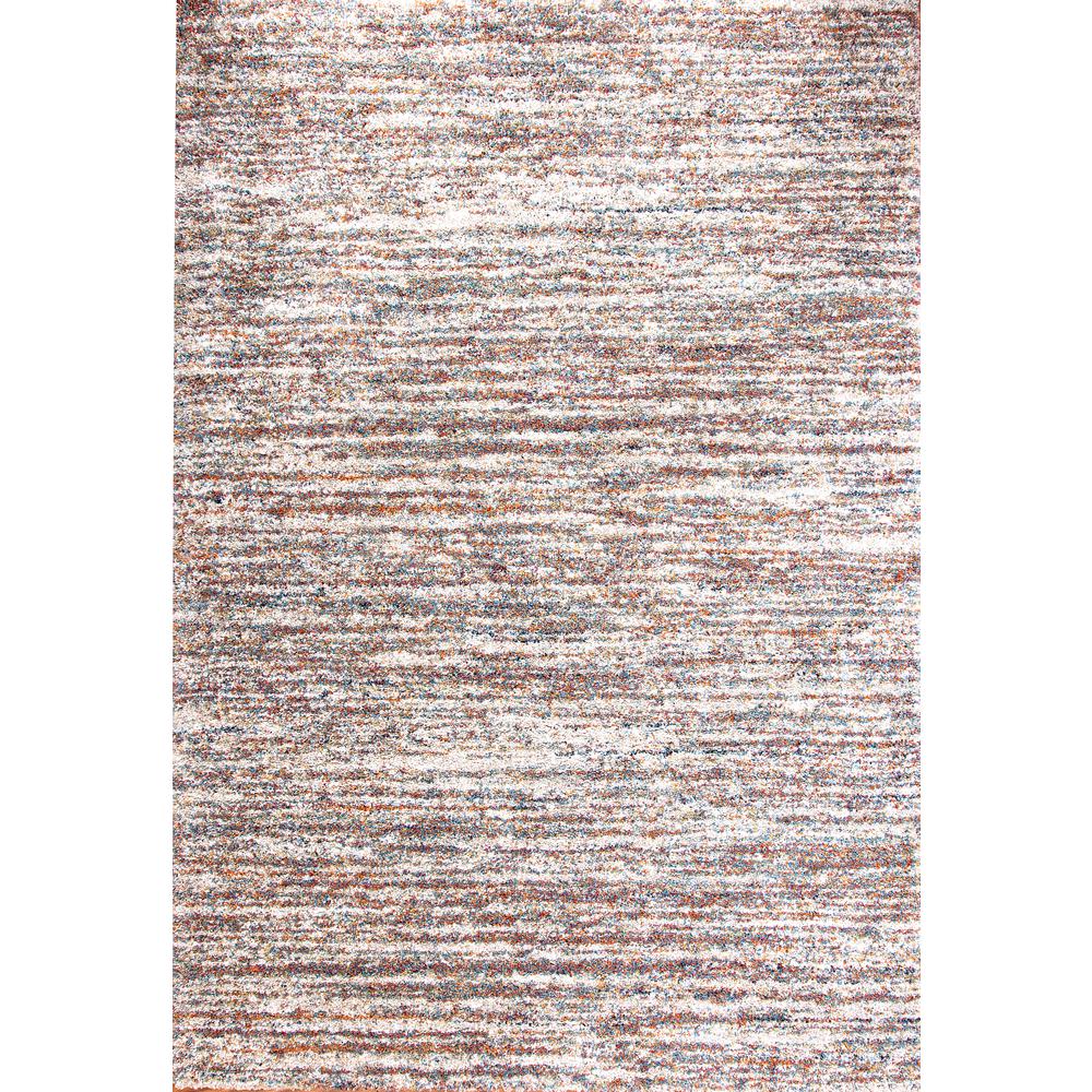 Granada Zira Ivory/Multi Striped Area Rug, 7' 10" x 10' 10"
