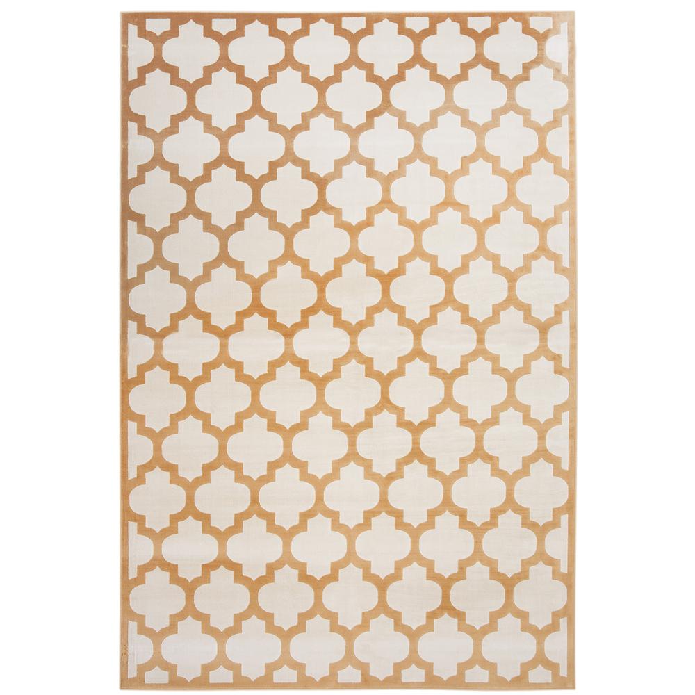 Sonoma Trellis Tangerine/Ivory Area Rug, 7'10" x 10'1"