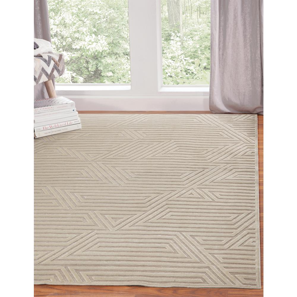 Napa Orbit Ivory Area Rug, 7'10" x 10'10"