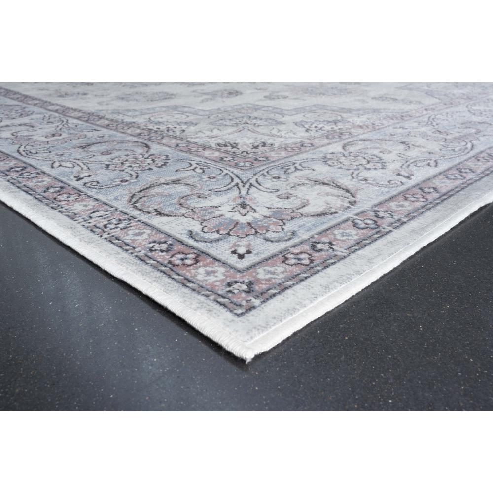 Sonoma Calanthe Gray, Blush, Blue, Ivory Viscose Area Rug, 5'3" x 7'6"