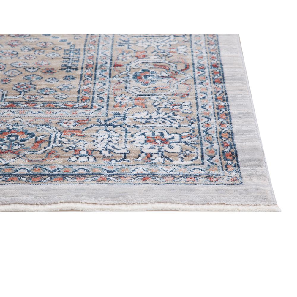 Summit Chevak Natural/Blue/Rust Area Rug, 3'11" x 5'7"
