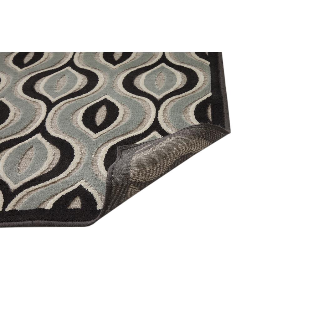 Napa Davlin Black/Aqua/Grey Area Rug, 7'10" x 10'10"