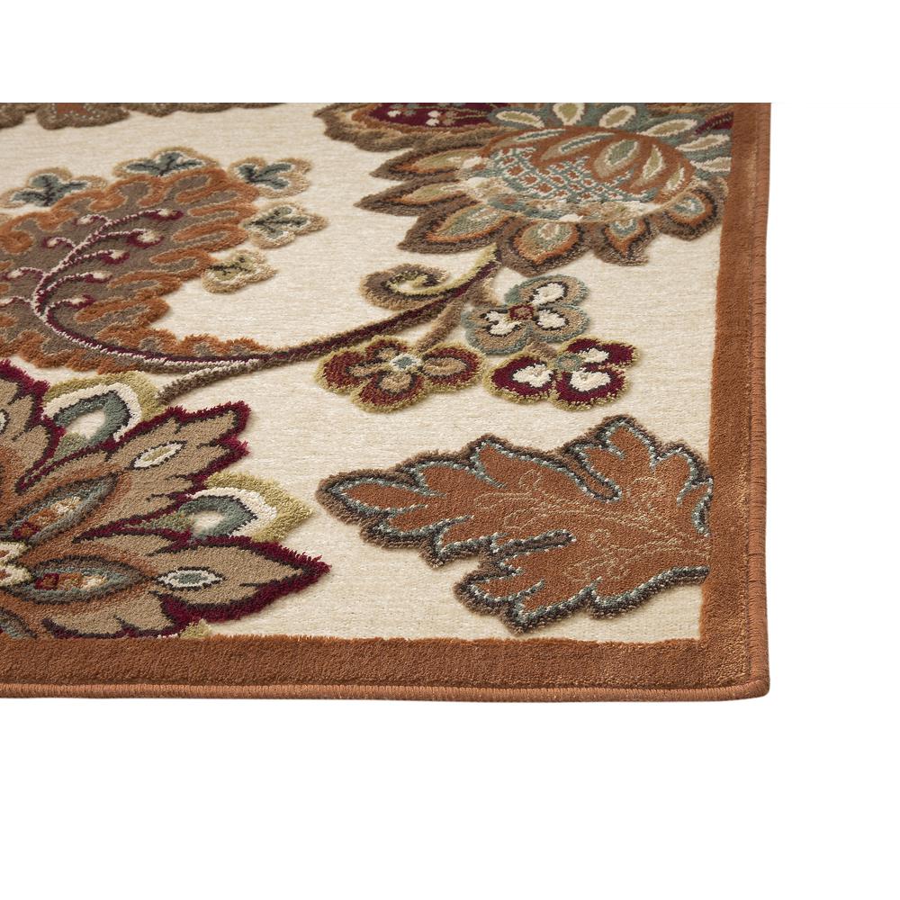 Napa Fulton Ivory/Browns/Tan/Sage Area Rug, 5'3" x 7'6"