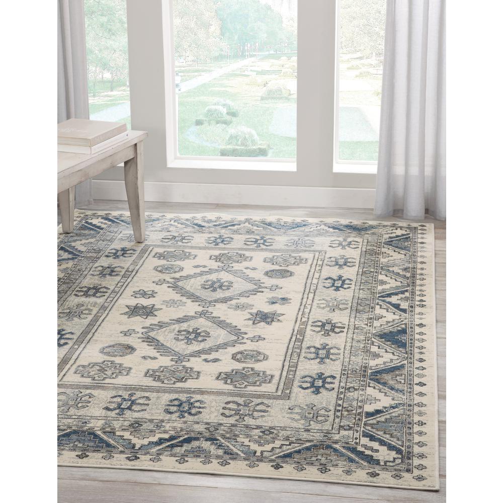 Sonoma Havilah Blue/Ivory Area Rug, 7'10" x 10'1"