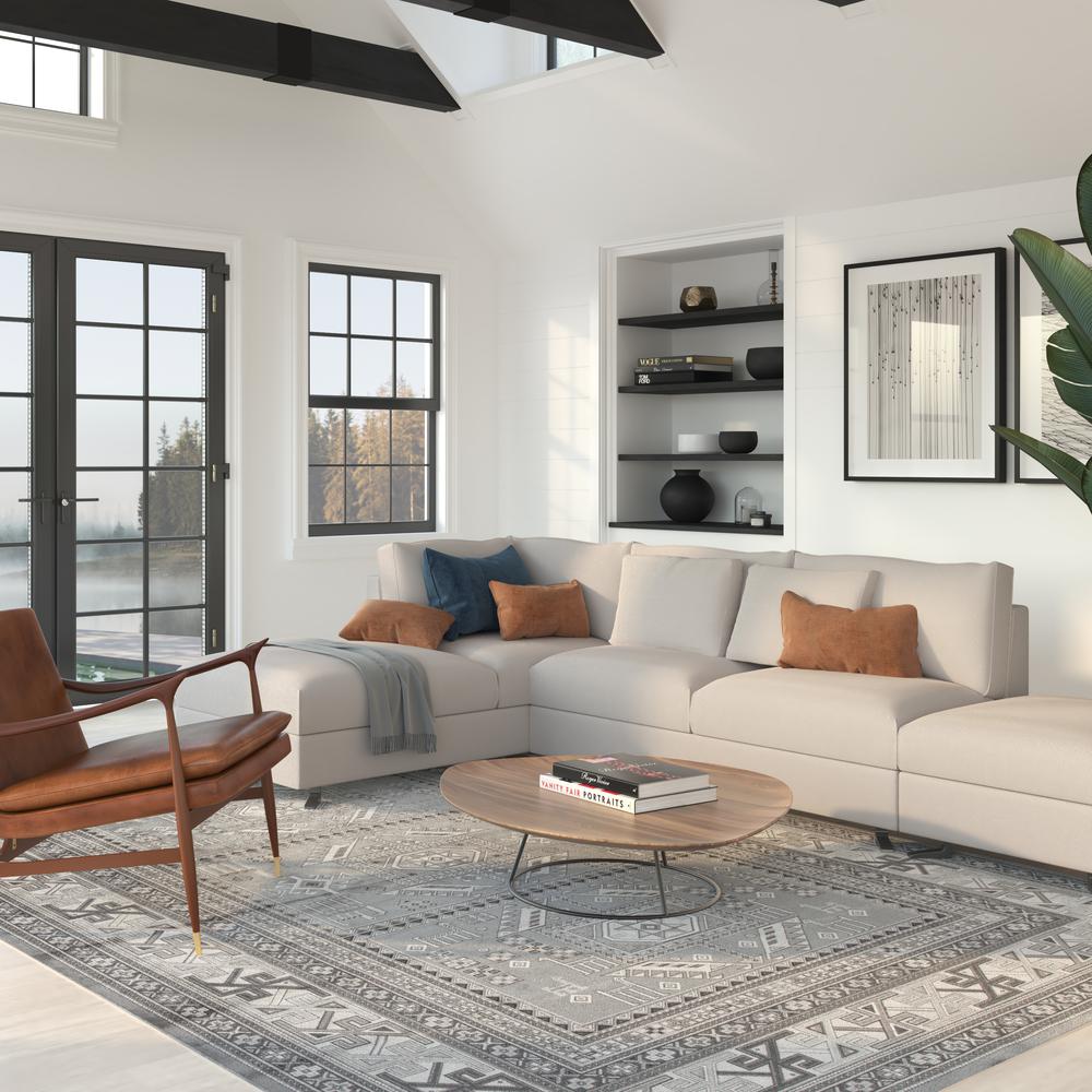 Sonoma Myan Grey/Ivory Area Rug, 7'10" x 10'1"