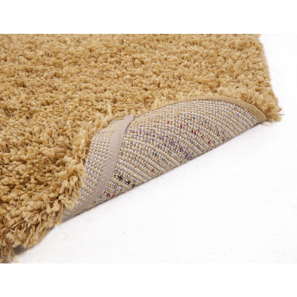 Comfort Shag Yellow Olefin Area Rug, 7'10" x 10'6"