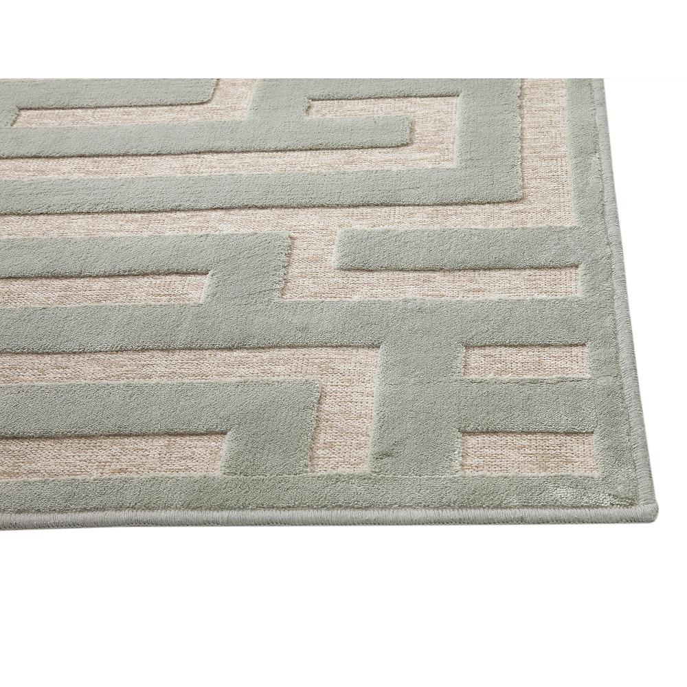 Napa Maze Lt. Blue/Grey Area Rug, 7'10" x 10'10"