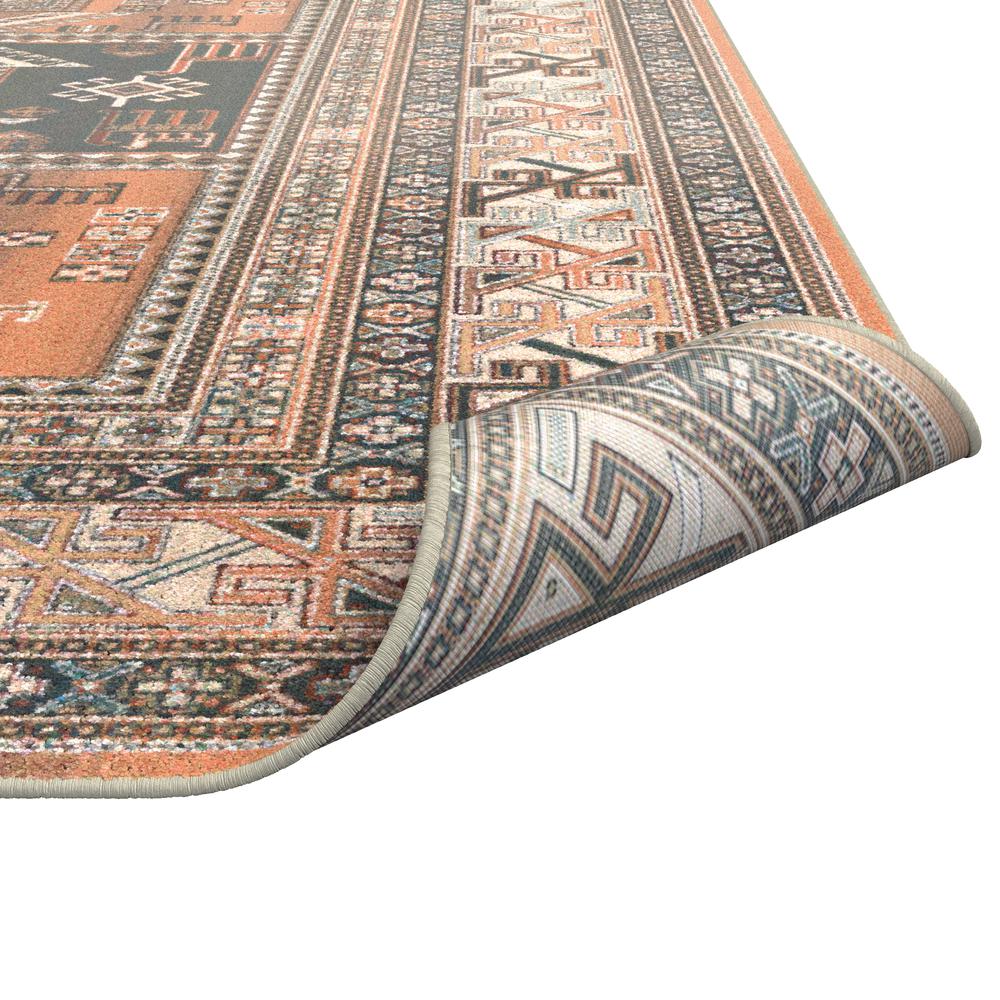 Sonoma Myan Aqua/Copper/Black/Ivory Area Rug, 5'3" x 7'6"