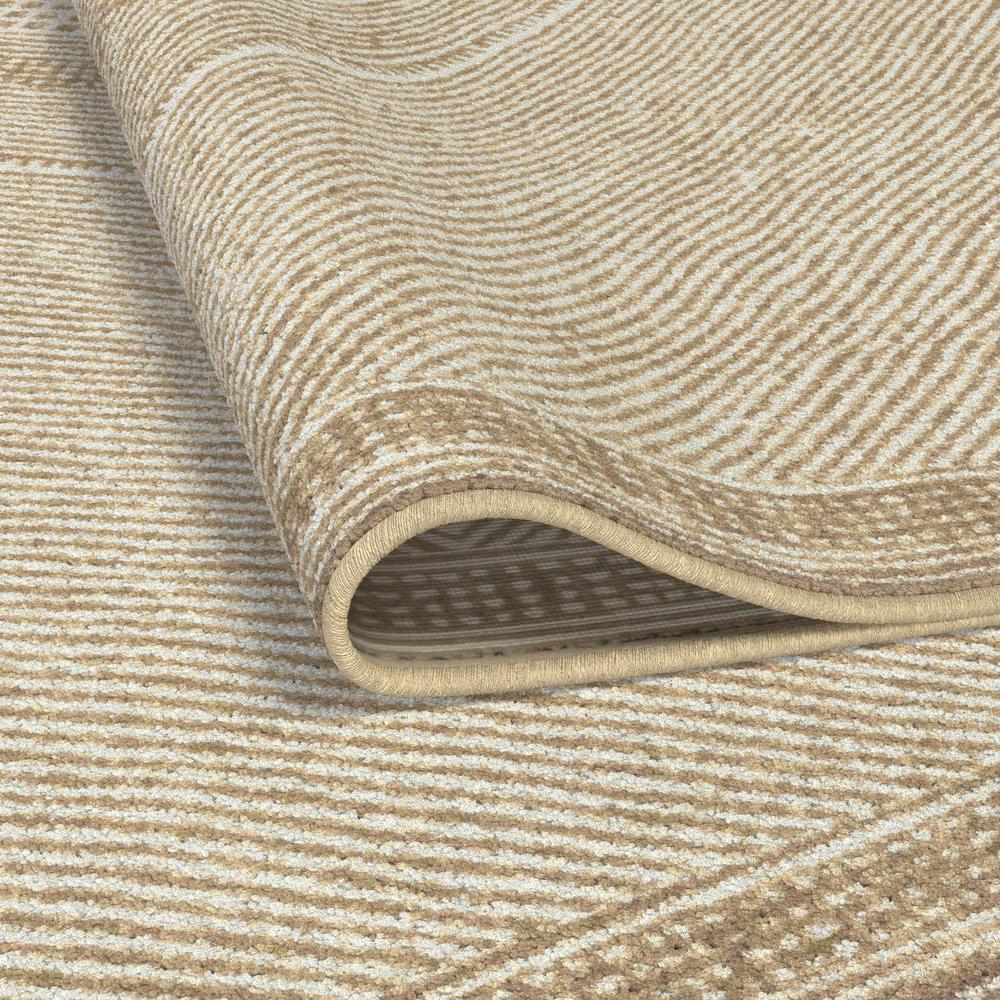 Sonoma Benzara Beige and White Viscose Area Rug, 7'10" x 10'9"