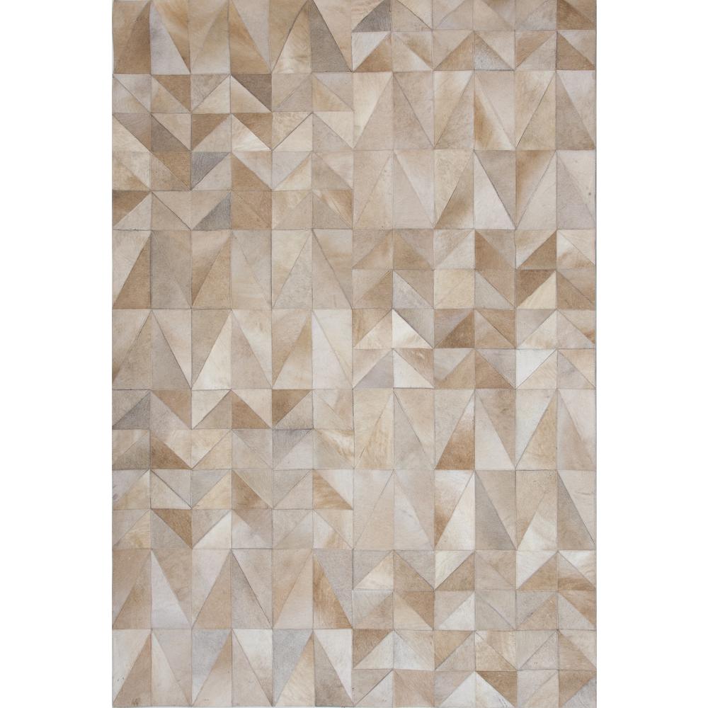 Geo Hide Ivory/Tan/Natural Area Rug, 8' x 10'