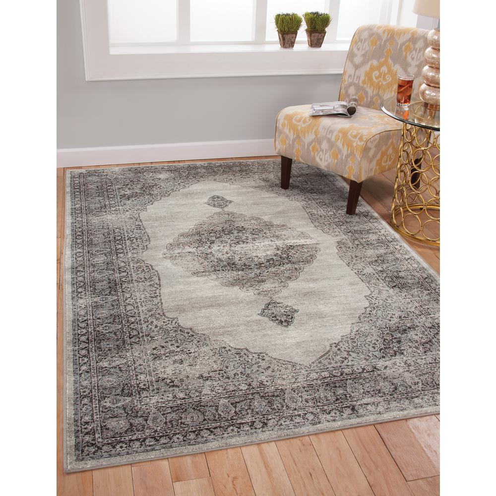 Sonoma Bryson Silver/Charcoal Area Rug, 7'10" x 10'1"