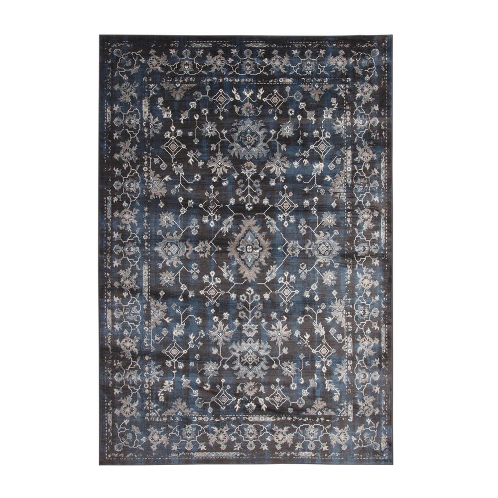 Sonoma Clayton Blue, Ivory, and Natural Area Rug, 5'3" x 7'6"