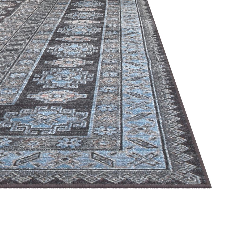 Sonoma Salina Charcoal/Blue/Pink Area Rug, 5'3" x 7'6"
