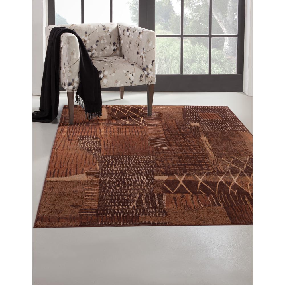 Sonoma Natoma Rust/Brown/Golds Area Rug, 7'10" x 10'1"