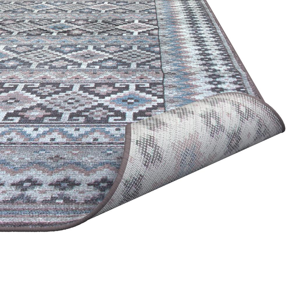 Sonoma Fallon Blue/Charcoal/Ivory/Pink Area Rug, 5'3" x 7'6"